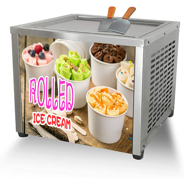 maquina industrial de helado frito