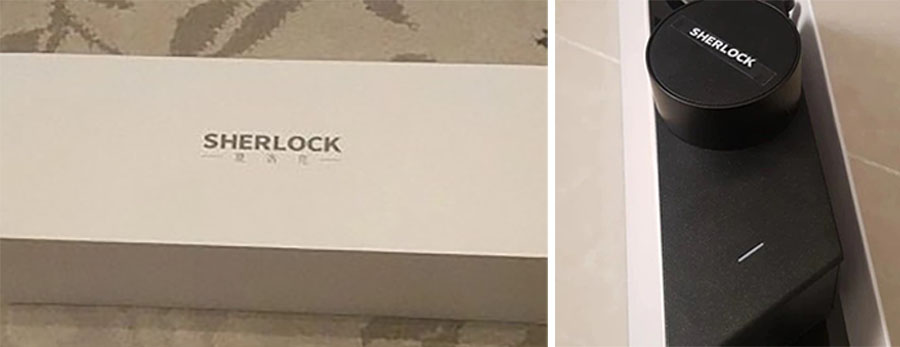 packaging de la cerradura sherlock s2